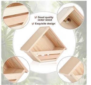 ไม้ซีดาร์กล่องทำรังนกพิราบบ้านนกพิราบสำหรับนกพิราบนอกสถานที่ทำรัง - Product Image 3