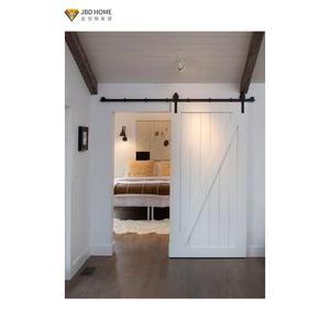 Kit de porte coulissante en bois massif imperméable de style rustique et moderne pour une utilisation intérieure dans la <span class=keywords><strong>cuisine</strong></span>, le garde-manger, la salle de bain, le salon - Product Image 4