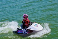 Mini jet-boat électrique de 15 kW, bateaux à propulsion à réaction pour le sauvetage et le divertissement