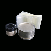 Flacon compte-gouttes en verre transparent de 30ml avec film rétractable en PVC transparent Surface brillante Bandes rétractables perforées souples