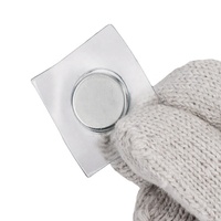 Taille personnalisée acheter aimants forme ronde pvc enduit néodyme boutons magnétiques invisibles à coudre