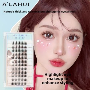 Pestañas Postizas Planas de Conejo, Hechas a Mano, PBT, 12 Filas, Densas, Estilo Natural con Pegamento, para Realzar la Belleza - Product Image 3