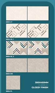 Azulejos de cerámica brillantes para pared, modernos, con aspecto geométrico de mármol, 300 x 450 mm, azulejos esmaltados para interiores, para cocina y baño - Product Image 2