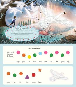 Livre sonore interactif personnalisé Thème Piano Lac des Cygnes Musique Classique Ballet Livre cartonné 6 boutons OEM - Product Image 2