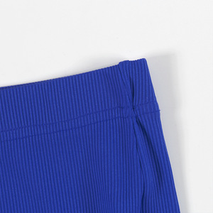 Abiti da donna personalizzati alla moda estate 2 pezzi da motociclista corti set Skinny <span class=keywords><strong>a</strong></span> <span class=keywords><strong>costine</strong></span> Casual completo due pezzi per abbigliamento donna - Product Image 4