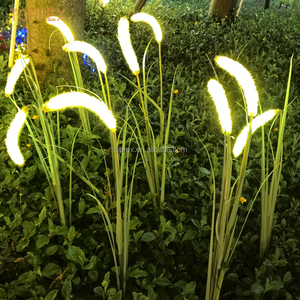 Événement de <span class=keywords><strong>vacances</strong></span> plante artificielle en plastique fleurs LED rougeoyantes lumières de roseau jardin événement centre commercial nouvel an affichage extérieur - Product Image 1