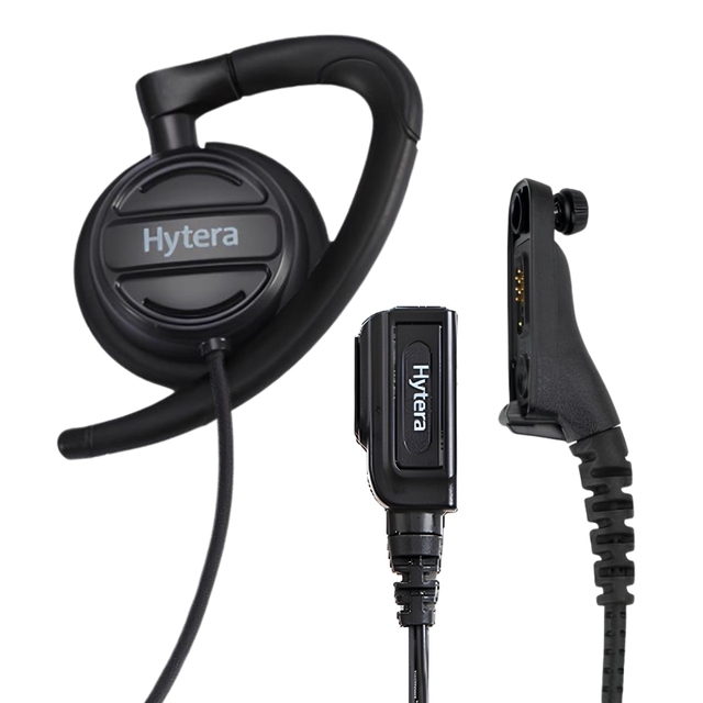 Hytera EHN38P-Ex Earphone G Shape Earhook for Hytera Walkie Talkie HP795Ex Accessory Earpiece With Mic EM-3742-H4/SC/1W