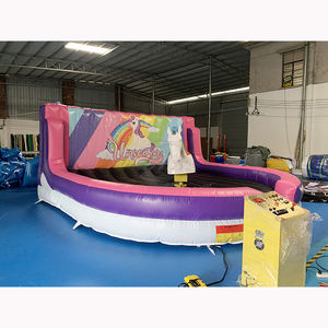 Divertente Cavallo Meccanico Gonfiabile in PVC per Interni, Giostra Unicorno Pazzo, Parco Avventura con Trampolino - Product Image 3