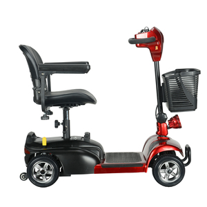 Scooter Eléctrico Plegable Portátil 2023 de 4 Ruedas con Motor sin Escobillas de 250W 24V AC-EST50040 con Cesta, 30km/h, Alcance de 20-40km - Product Image 3