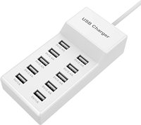 Station de charge USB-C universelle 50W 10 ports PD chargeur rapide pour téléphone tablette écouteurs accessoires UK