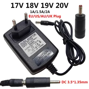 17V 18V 19V 20V DC3.5x1.35mm毫米交流/DC适配器电源通用欧盟美国英国插头开关变压器1A 1.5A 2A