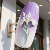 Sculpture décorative en fibre de verre sur mesure, couleur et taille personnalisées, pour vitrine de magasin, ornement publicitaire pour salon de manucure
