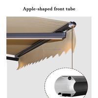 Auvent rétractable électrique en aluminium KUNYA KUNYA-A2, moderne et minimaliste, avec contrôle anti-insectes, pour extérieur, OEM/OED, pliable.
