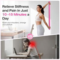 Bâton de yoga en gros pour corriger la posture, redresser le dos et modeler le corps, idéal pour le Pilates, la maison et l'entraînement en salle de sport