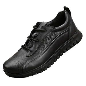 Zapatos de Hombre para Caminar con Suela de Goma, Ligeros, Transpirables, a la Moda, con Parte Superior Tejida, Color Negro para Otoño - Product Image 5