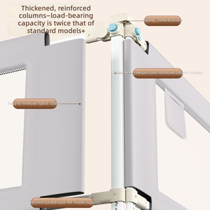 Barrière <span class=keywords><strong>de</strong></span> sécurité pour <span class=keywords><strong>lit</strong></span> bébé en plastique, protection des coins et des côtés du berceau, design multifonctionnel - Product Image 4