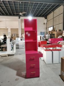 2024 dernières 10 ans de garantie Offre Spéciale classique rose Salon de coiffure Stations de coiffure poste de maquillage armoire en <span class=keywords><strong>bois</strong></span> - Product Image 5