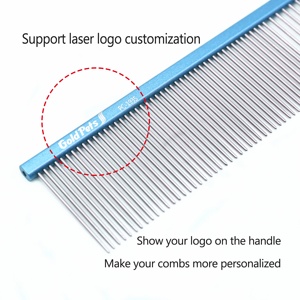 <span class=keywords><strong>Pettine</strong></span> Professionale Baoli ODM per Toelettatura Cani, con Denti Lunghi in Acciaio Inox Colorati, per <span class=keywords><strong>Pelo</strong></span> Annodato di Cani e Gatti - Product Image 2
