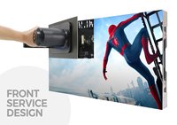 Écran vidéo LED portable commercial pour intérieur, avec armoire en aluminium, pas de pixel P2.5, affichage couleur intégrale.
