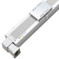 SAHO Rail de guidage linéaire en alliage d'aluminium MSTM136 à entraînement par courroie synchrone, haute précision, prix bas, avec roulement de moteur