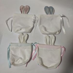 Hot Sale Handmade Christmas Party Gift Velvet Bunny Drawstring <strong>Bag</strong> Ornaments <strong>Easter</strong> Goodie <strong>Bags</strong> - Product Image 5