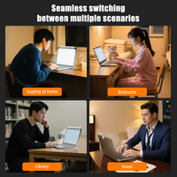 Lampe suspendue moderne pour écran d'ordinateur à LED Abat-jour blanc Barre d'écran alimentée par USB Protection des yeux pour le bureau et le salon