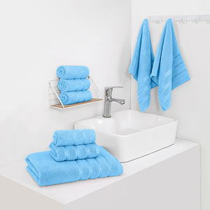 Juego <span class=keywords><strong>de</strong></span> <span class=keywords><strong>Toallas</strong></span> <span class=keywords><strong>de</strong></span> Baño <span class=keywords><strong>de</strong></span> Hotel <span class=keywords><strong>de</strong></span> Lujo 100% Algodón Terry, con Patrón Dobby Bordado, Alta Absorbencia, Logotipo Personalizado - Product Image 1