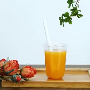 Vaso de Plástico Desechable Ecológico Transparente Esmerilado en Forma de U de PP de Pared Simple 380ML 500ML 700ML para Café, Smoothie, Boba, Jugo, Cerveza - Product Image 2