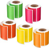 Autocollants colorés en rouleaux, étiquettes adhésives en cuivre, fourniture directe d'usine pour carnets, bureaux, étudiants et salles de classe