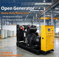 Groupe électrogène diesel de type ouvert 10 kW-50 kW, 50/60 Hz, qualité industrielle pour l'alimentation des usines et ateliers