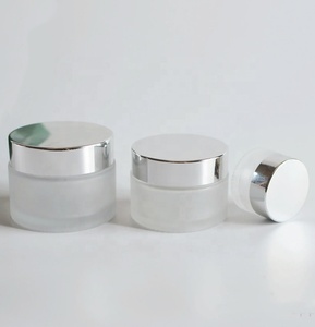 Bán Buôn 15G 30G 50G Thủy Tinh Mỹ Phẩm Lọ Son Dưỡng Môi Mắt Kem Chăm Sóc Da <span class=keywords><strong>Container</strong></span> Với Bạc Nắp - Product Image 5