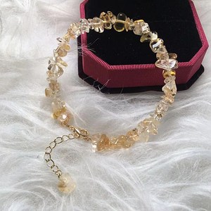 Pulsera de Piedras de Citrino Pulido al por Mayor <span class=keywords><strong>Meisa</strong></span> Crystal, Chapada en Oro de 14K, Unisex, Lianyungang, Retención de Color Duradera - Product Image 1