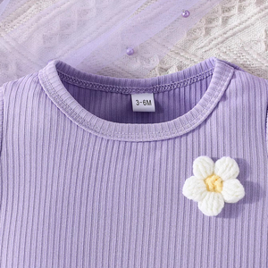 Conjunto Deportivo de Dos Piezas para Niñas, Estilo Casual, Verano, Top Sólido y Pantalones Cortos, Transpirable, Suave, Poliéster/Algodón - Product Image 3