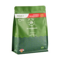 Sachet alimentaire personnalisé à fond plat de 1 kg, 2 kg, 5 kg, 10 kg, avec fermeture éclair et encoche de déchirement pour biscuits pour chiens et chats