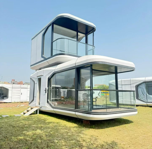 Casa Contenedor de Acero Prefabricada de Lujo, Hotel Moderno Modular con Sistema Inteligente, Transpirable, Resistente a la Intemperie, para Viajes y Vivienda UACH001 - Product Image 4