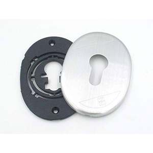 PLAQUE DE VERROUILLAGE POUR CYLINDRE EUROPÉEN Chrome satiné - Product Image 3