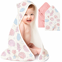 100% Cotton Organic Hooded Towel Soft Breathable Absorbent Bath Towel for Bath Essentials OEM