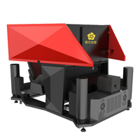 Jeu de course d'amusement en salle, simulateur de réalité virtuelle avec système de mouvement 6DOF, doté d'une voiture de course en métal et de diverses pistes réalistes