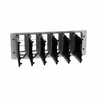 Kit de Clúster de Servidores Multi-nodo PiRack-M6F para Raspberry Pi 4/5, Ancho de Rack de 10 Pulgadas, Espacio de Montaje 2U