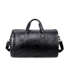 <span class=keywords><strong>Bolsa</strong></span> de traje de cuero PU de estilo retro al por mayor para zapatos plegables de <span class=keywords><strong>viaje</strong></span> de negocios con equipaje de mano - Product Image 4