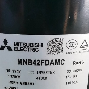 คอมเพรสเซอร์ทำความเย็นมิตซูบิชิ MNB42FDAMC อินเวอร์เตอร์ 35-195V 4130W R410A - Product Image 4