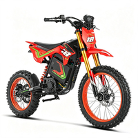Moto tout-terrain électrique F18 à transmission intermédiaire, BMS 90A, charge rapide haute intensité 3,7A, performance de couple 240N.m, 60V 30Ah