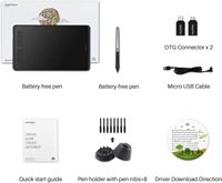 Tablette graphique Huion H950P pour le dessin professionnel sur ordinateur, compatible avec les connexions PC et téléphone, Tavoletta Grafica