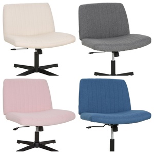 เก้าอี้สำนักงานแบบเรียบง่ายทันสมัยเก้าอี้หมุนปรับได้พร้อมขาโลหะสำหรับห้องนั่งเล่นสำนักงานโต๊ะเครื่องแป้งคอมพิวเตอร์ - Product Image 5