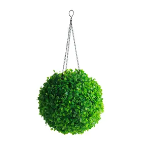 New Solar Artificially Synthesized Grass Ball Light Simulation Hanging Potted Garden Plant Lights Party Decorative Lights