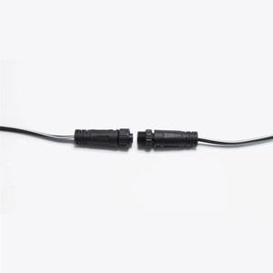 M12 Waterproof Connectors 2-8 Pin Male Female Mating For Outdoor <b>LED</b> <b>Lighting</b> Fixtures ABS Copper Contact DC <b>Plug</b> <b>In</b> - Product Image 1