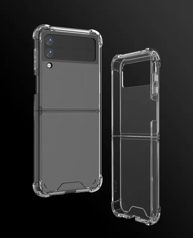 Transparent Tpu Factory Galaxy Z Flip 3 Flip 4 Cell Phone Case For Samsung Galaxy Z Flip3 Flip4 Phone Case