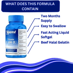 Vitamina E de Alta Calidad, Fácil de Consumir, Apoyo al Sistema Inmunológico, Mejora la Piel, Antioxidante, Cápsulas de Gel Suave - Product Image 4