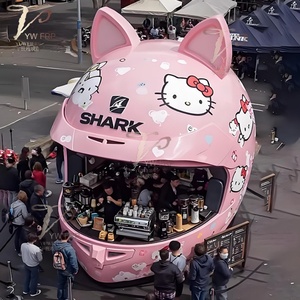 ร้านกาแฟทรงสี่เหลี่ยมทันสมัย ดีไซน์สร้างสรรค์ด้วยกระจก ใช้เป็นร้านอาหาร บาร์ หรือสถานที่ถ่ายรูปยอดนิยมในโซเชียลมีเดีย เหมาะสำหรับใช้ทั้งภายนอกและภายในอาคาร - Product Image 2