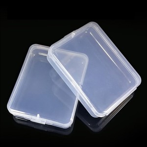 SJPC638 PP caja de almacenamiento portátil transparente contenedor embalaje plano pequeño plástico cuadrado rectangular caja redonda - Product Image 5